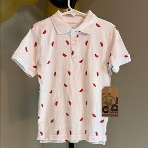 Copper Denim Kids Size 5 Watermelon 100% Cotton Polo Shirt New
